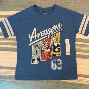 Avengers blue t-shirt - size 5 NWT